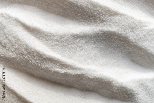 Obraz Pile of baking soda on white background
