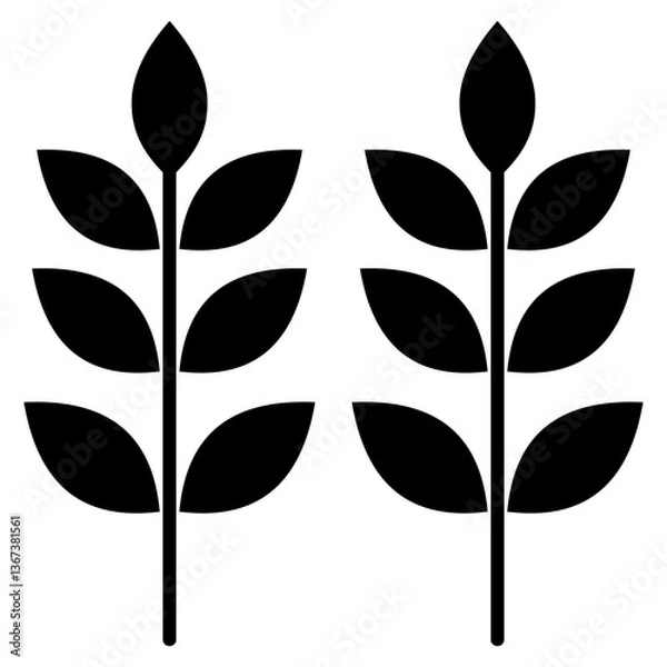 Obraz Wheat Glyph Icon