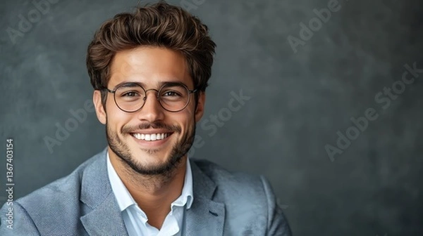 Fototapeta Smiling man professional portrait