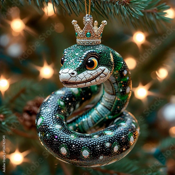 Obraz The snake in the crown