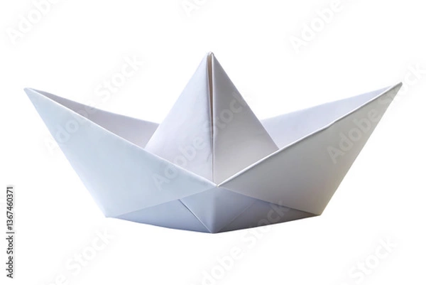 Obraz paper boat isolated on transparent background