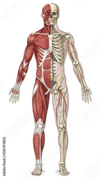 Obraz 3D Human body anatomy