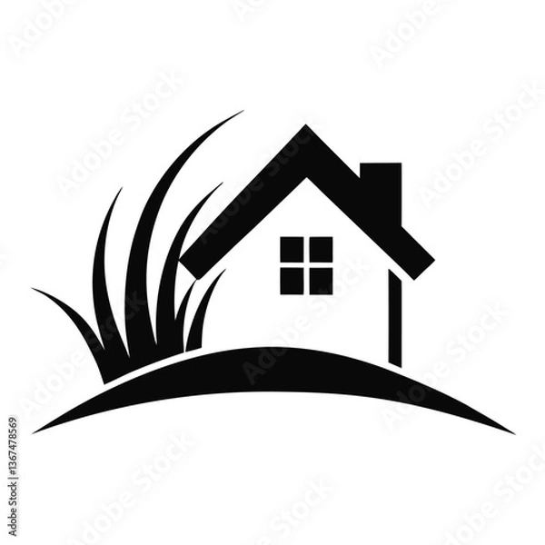 Obraz Home logo vector illustration