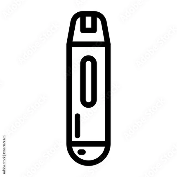 Obraz vape line icon