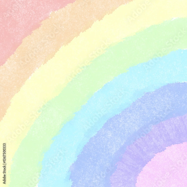 Obraz Rainbow with pastel color for background 