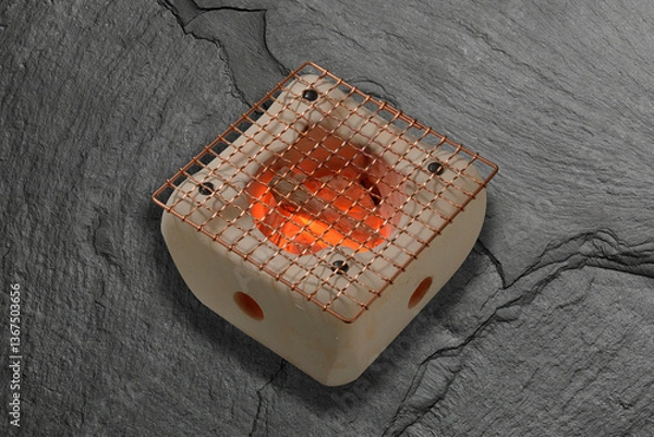 Obraz コンロの炭火