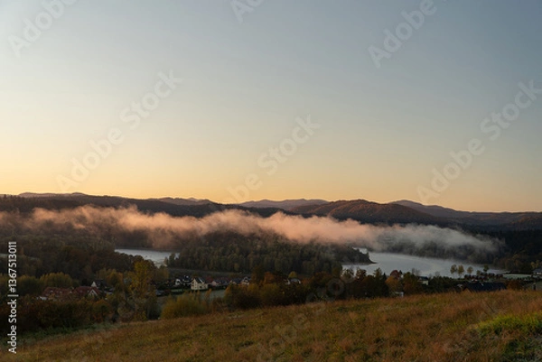 Fototapeta Wschód słońca Polańczyk 