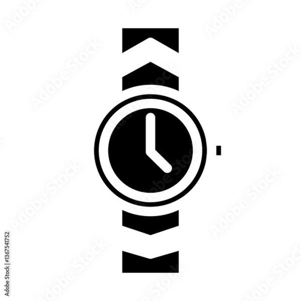 Fototapeta watch solid icon