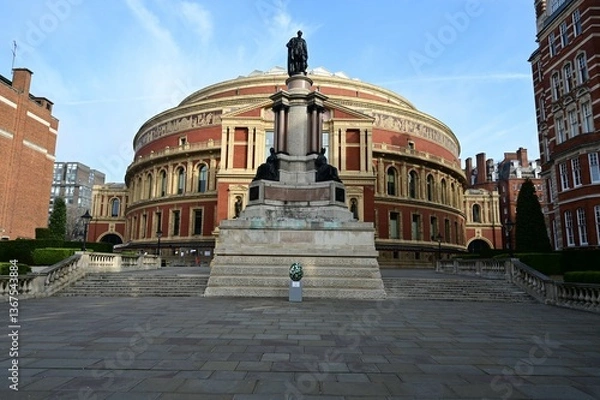 Fototapeta Great Exhibition Memorial in front of the Royal Albert Hall.