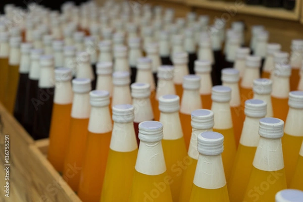 Obraz Many White Bottle caps