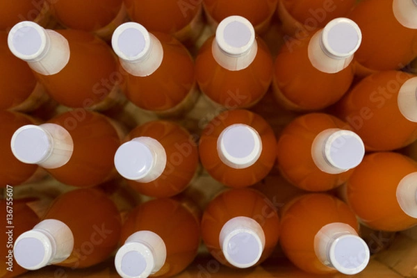 Obraz Many White Bottle caps