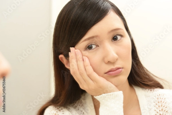 Obraz お肌が気になる女性