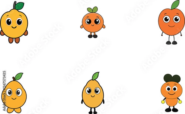 Obraz Cute marula cartoon vector