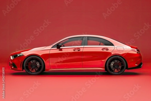 Obraz High Resolution Picture of a Car with the Best Car on the Cover