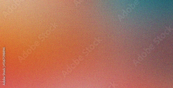 Fototapeta Peach Cyan Pink gradient background with blur overlay abstract, soft, visual style