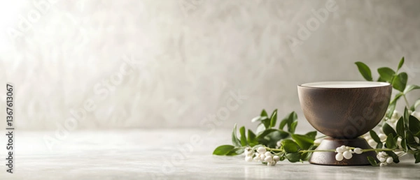Obraz evergreen holy communion empty background