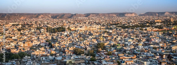 Obraz Jaipur bathed in golden light from the setting sun