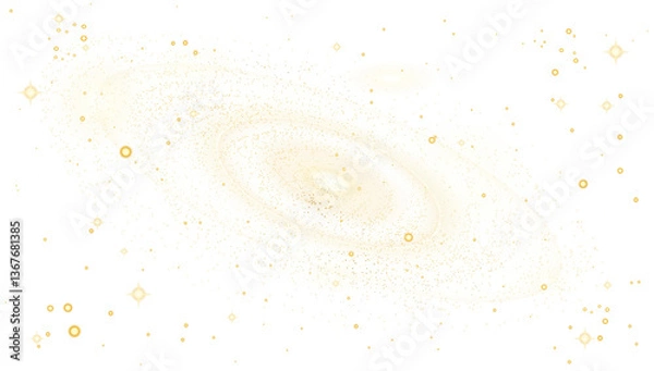Fototapeta Spiral,galaxy,milky Way. Realistic flares. Glowing effects. Photography camera light or sunlight Stars in space. Isolated glints set. Sparkle glares. Vector shimmering elements.