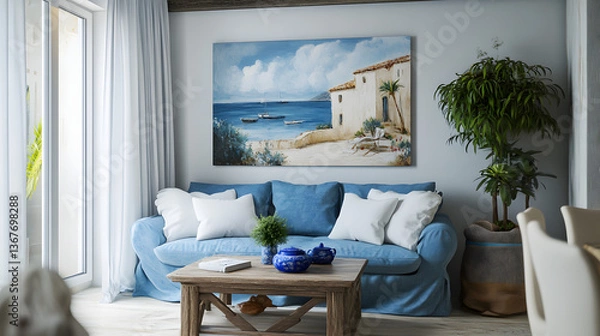 Fototapeta room, furniture, design, house, decor, decoration, comfort, indoors, classic, interior，, interior, sofa, home, living, couch, wall, floor, table, apartment, chair, lamp, hotel, luxury, comfortable, wi
