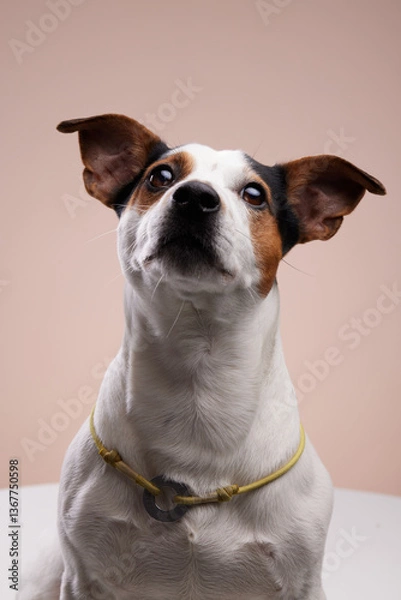 Obraz jack russell terrier portrait of the dog in studio