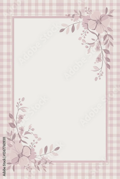 Obraz Floral Frame Template