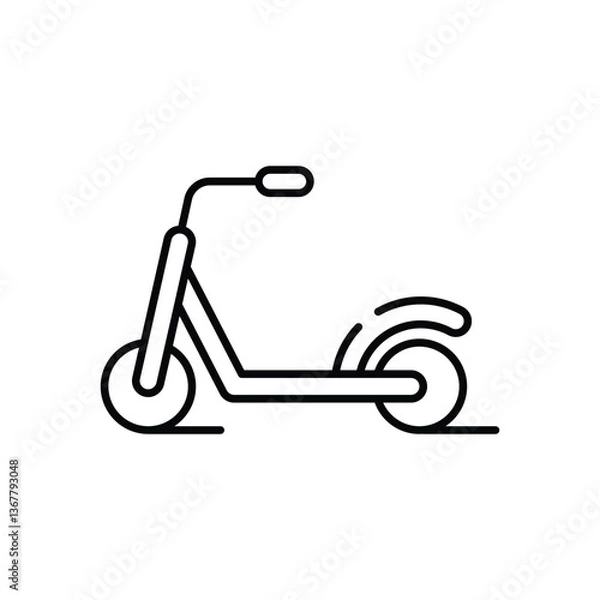 Fototapeta Scooter  Vector icon
