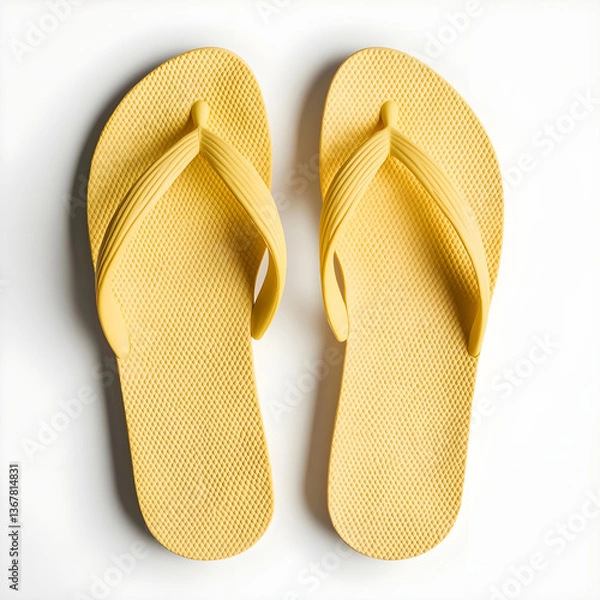 Obraz yellow flip flop