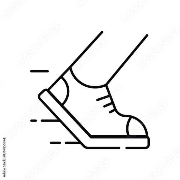 Fototapeta Running  Vector icon