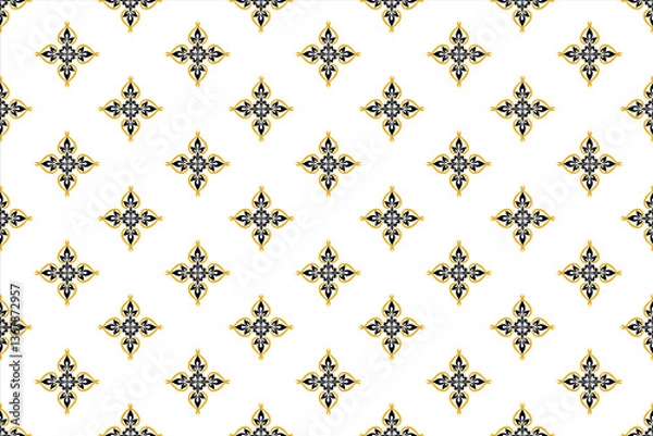 Obraz seamless damask wallpaper pattern