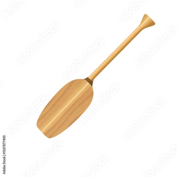 Obraz wooden spoon isolated on white background