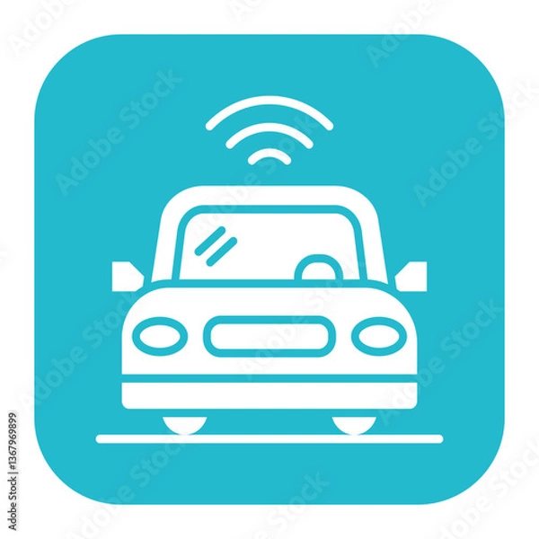Fototapeta Driverless Car Icon