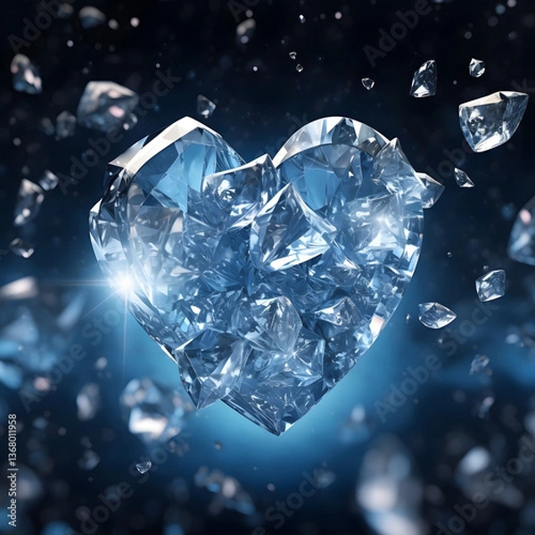 Fototapeta break glass heart 0