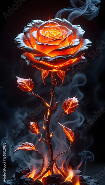 Obraz Roses fire 01