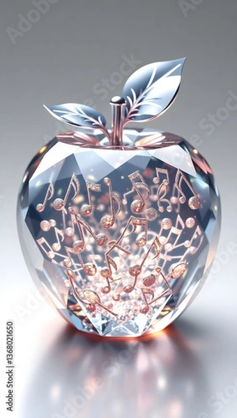 Fototapeta apple glass