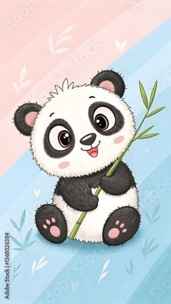Fototapeta Cute Pandas 02