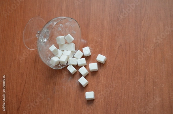 Fototapeta sugar crumbled