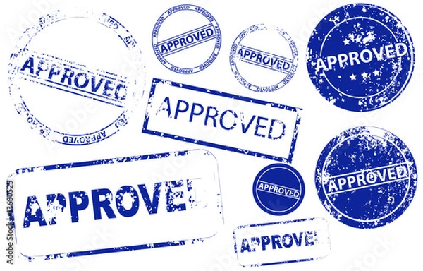 Obraz Approved - Rubber Stamp