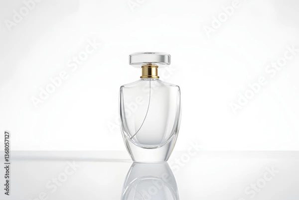 Obraz perfume bottle isolated on white