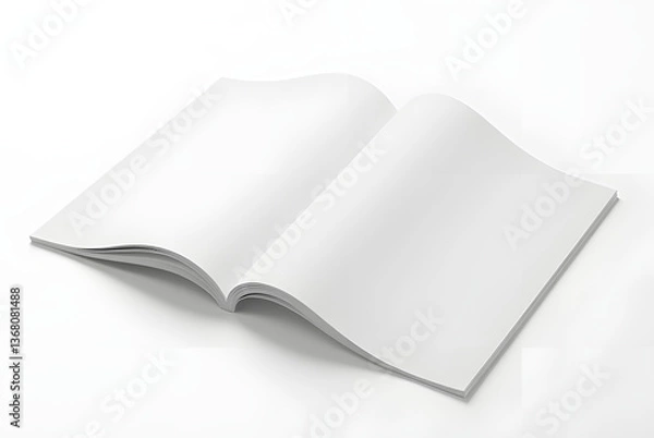 Obraz blank white book