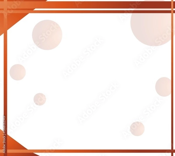 Fototapeta Red glossy page border and certificate design vector.