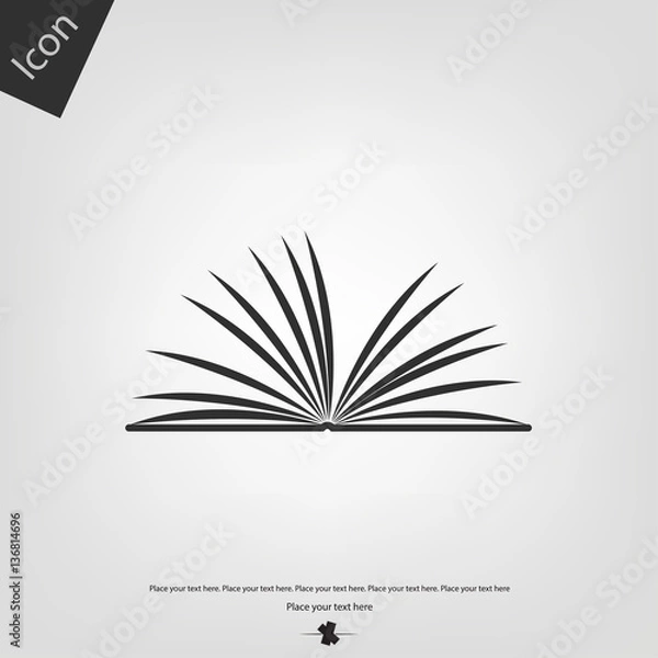 Obraz Open book icon