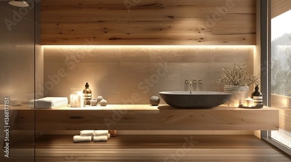 Obraz modern kitchen interior with kitchen