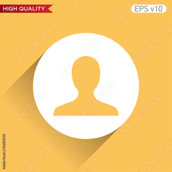 Fototapeta User icon. Button with user icon. Modern UI vector.
