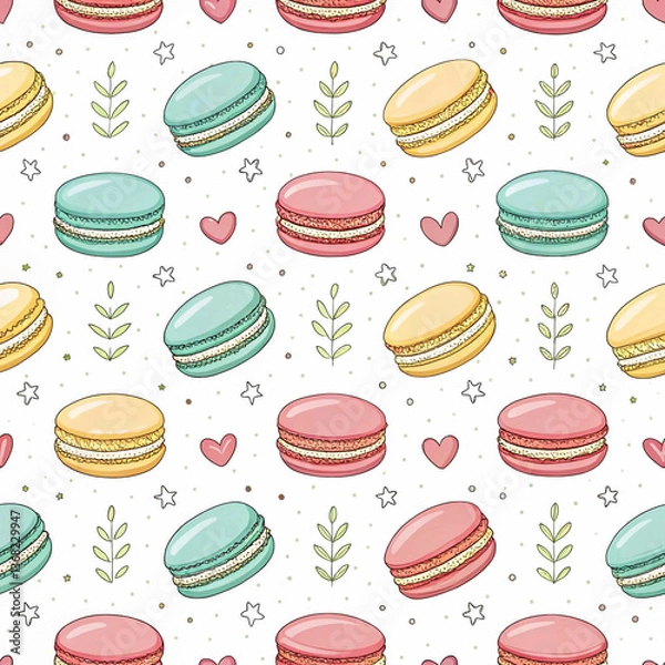 Fototapeta seamless pattern with macrons