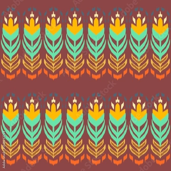 Obraz seamless pattern with colored pencils