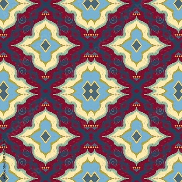 Fototapeta seamless pattern with geometric shapes