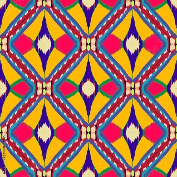 Fototapeta seamless pattern with geometric shapes