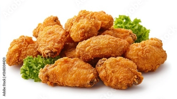 Obraz Pile of Chicken Wings Freshness
