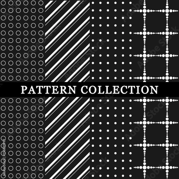 Fototapeta Geometric vector pattern collection