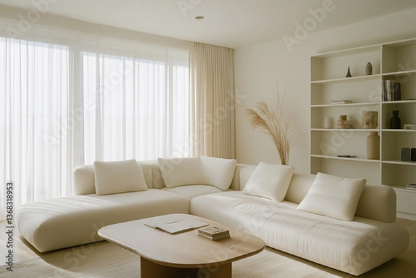 Fototapeta 洗練された空間: モダンインテリアコーディネート